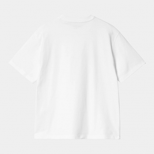 W S/S Rivet Script T-Shirt White Silver