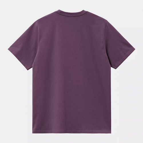 S/S American Script T-Shirt Huckleberry
