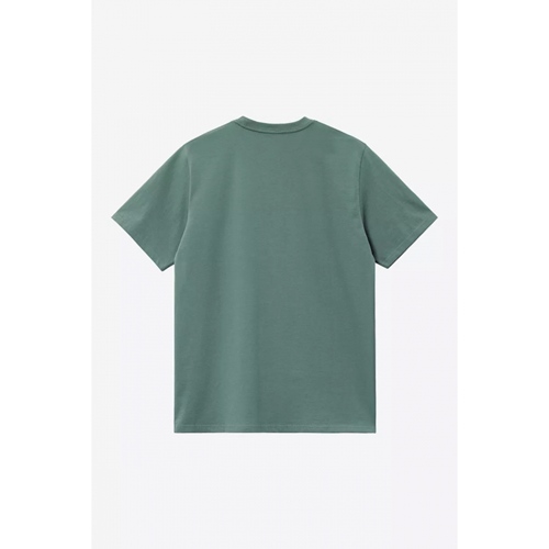 S/S Lecture T-Shirt Silver Pine Heavy En