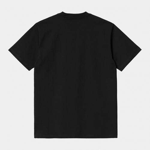 S/S University Script T-Shirt Black Wht