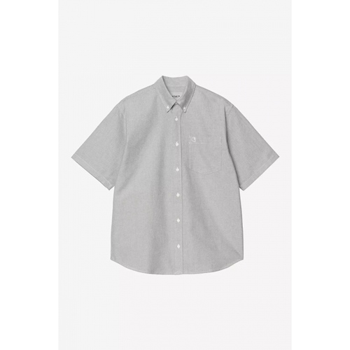 S/S Braxton Shirt Graphite White