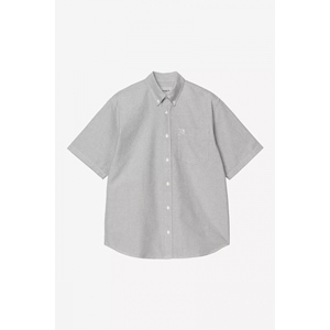 S/S Braxton Shirt Graphite White