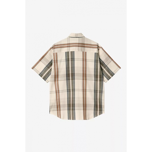 S/S Roslin Shirt Check Natural Wax
