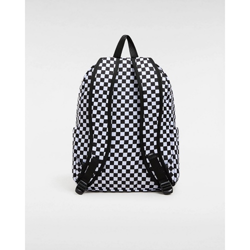 Old Skool Check Backpack Black White