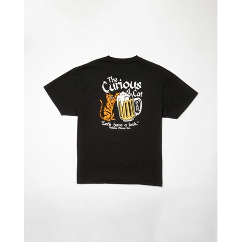 Curious Cat T-Shirt Black