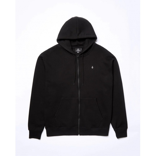 Single Stone Zip Kapuzenjacke Black