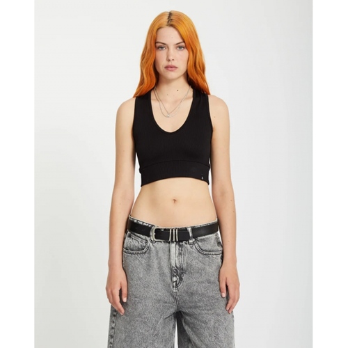 Gimmestank Rib Top Black