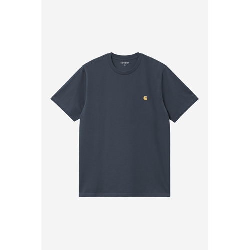 S/S Chase T-Shirt Dusky Blue Gold