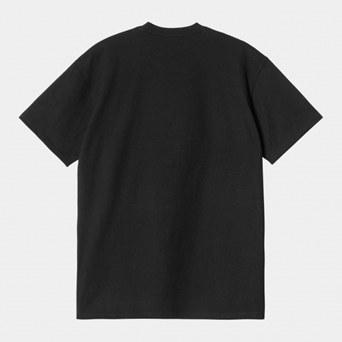 S/S Pocket Heart T-Shirt Black Red