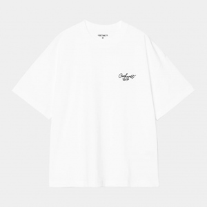 S/S Signature Script T-Shirt White Black