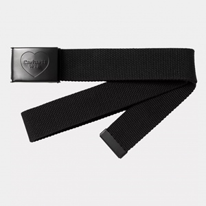 Heart Clip Belt Chrome BlackBlack