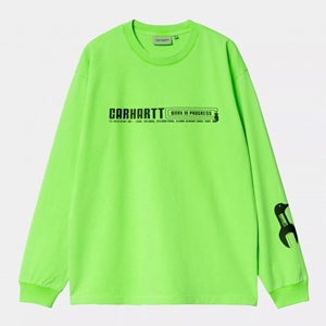 L/S Industry T-Shirt Lumo Green Black Ga