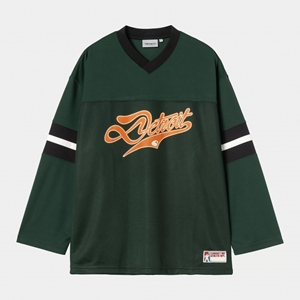 L/S Detroit Mesh T-Shirt Conifer Black