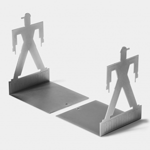 Foundation Bookends Silver