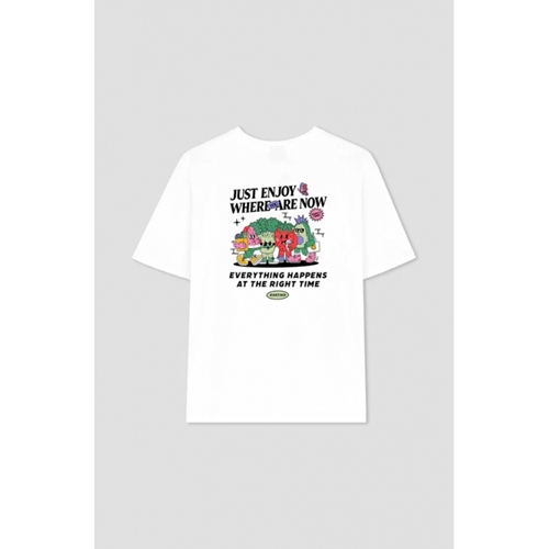 M/C Just Enjoy T-Shirt White