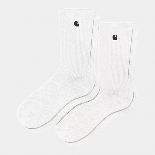 Madison Pack Socks White Black