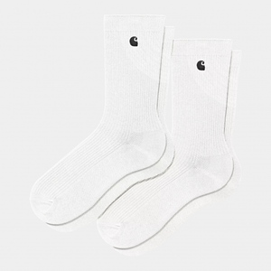 Madison Pack Socks White Black