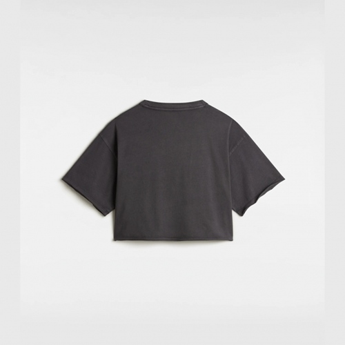 Relaxed Crop Wash SS Tee Black