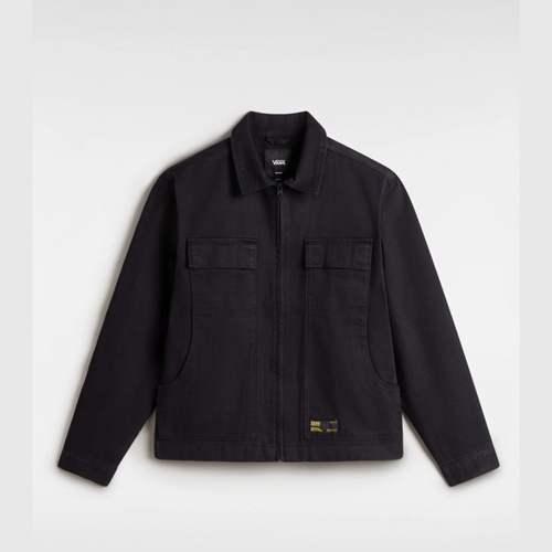 McAvoy Zip Station Jacket Black