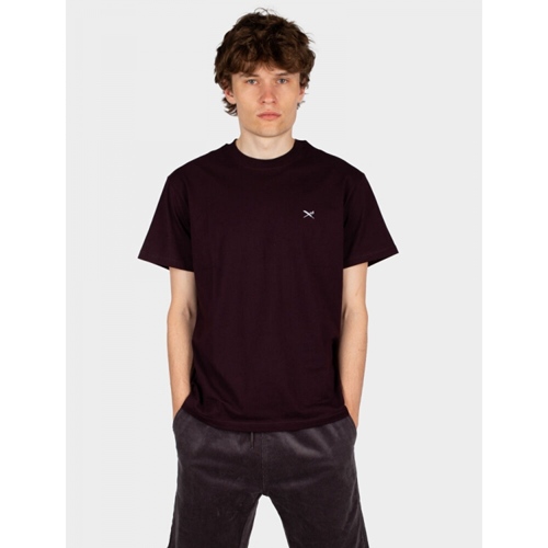 Mini Flag Relaxed Tee Aubergine
