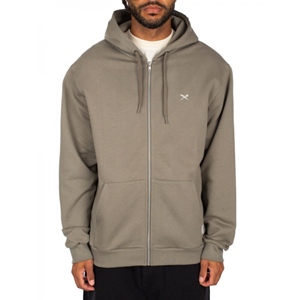 Mini Flag 2 Zip Hoodie smokey Olive