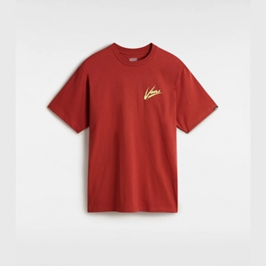 Brush Script Loose SS T-Shirt Red Ochre