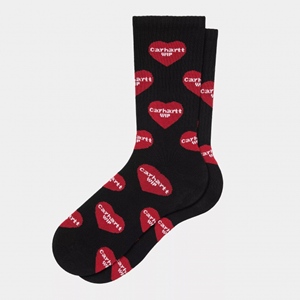 Heart Logo Socks Heart Logo Jacquard Bla