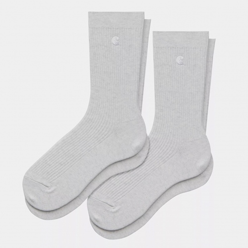 Madison Pack Socks Ash Heather White