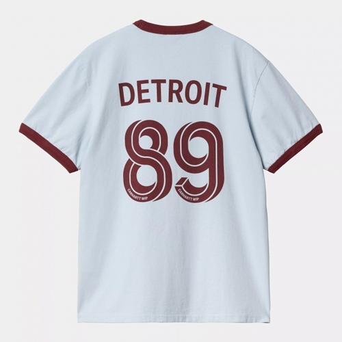 S/S 89 Ringer T-Shirt Air Sky Mulberry