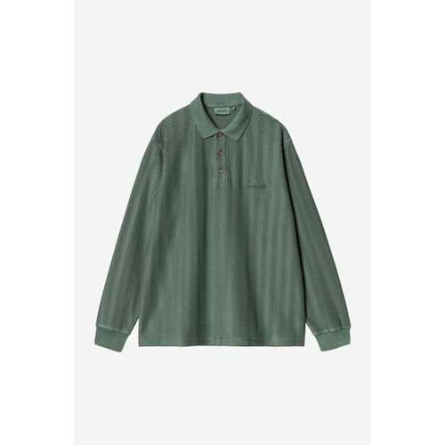 L/S Morrison Rugby Shirt Conifer pigment