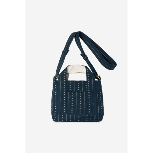 Drewe Tote Small Heart C Pine stripe