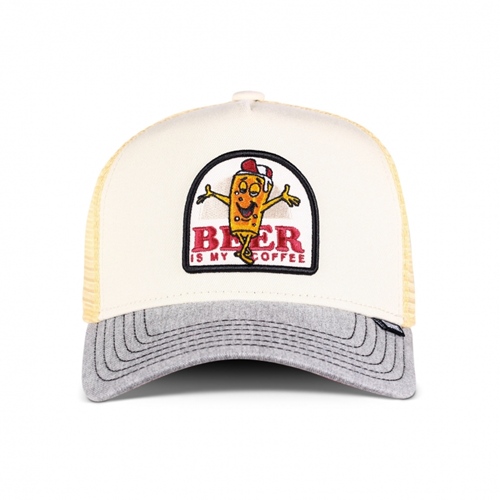 Trucker Cap HFT Food Beer & Coffee Grey