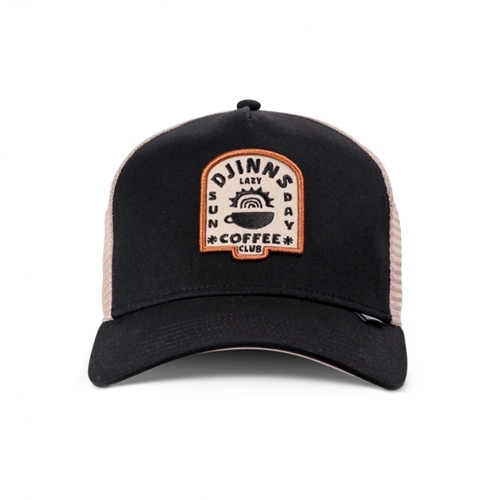 Trucker Cap HFT Lazy Sunday Black Khaki