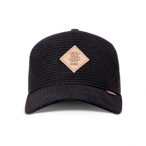 Trucker Cap HFT Waffle Cord Black