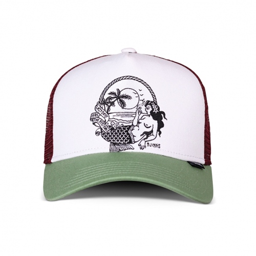 Lazy Mermaid White Wine Trucker Cap HFT