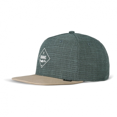 6P Snapback Cap Cottoncheck Light Olive