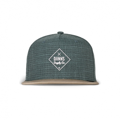 6P Snapback Cap Cottoncheck Light Olive