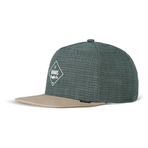 6P Snapback Cap Cottoncheck Light Olive