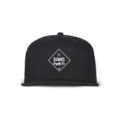 Cap Cottoncheck Black 6 Panel Snapback