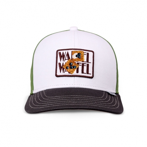 Basic Kids Cap Food Waffle White