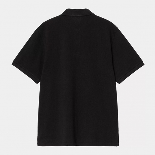 S/S Carhartt Script Polo Black White
