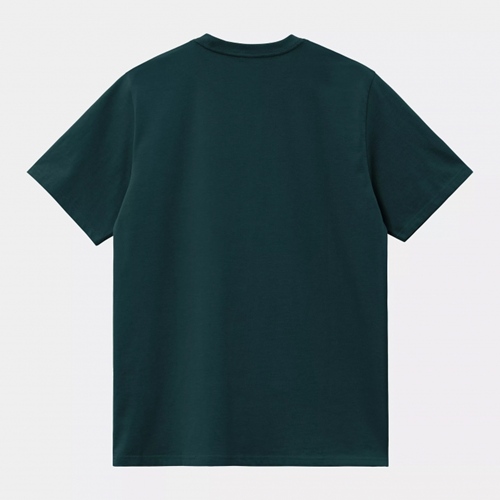 S/S American Script T-Shirt Deep Lagoon