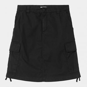 W Kingston Skirt Black Garment Dyed