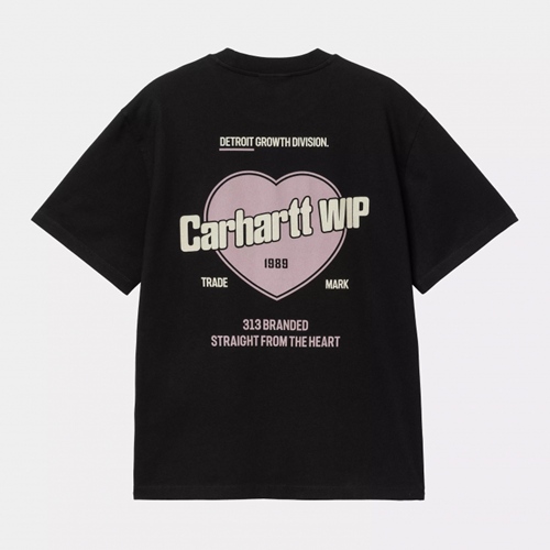 W S/S Growth T-Shirt Black Stone Washed