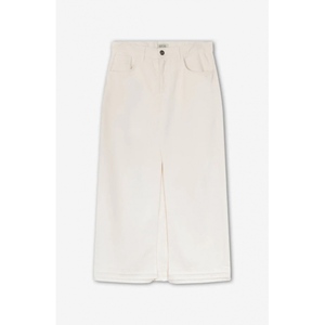 Long Denim Skirt Stone