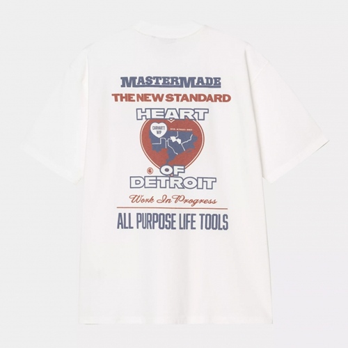 S/S Arcan T-Shirt White Heavy Stone Wash