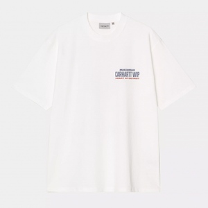 S/S Arcan T-Shirt White Heavy Stone Wash