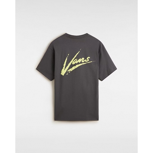 Brush Script Loose SS T-Shirt Asphalt