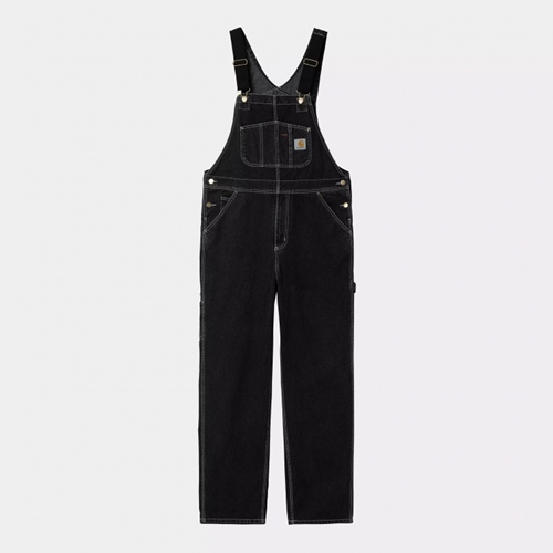 Bib Overall Black stone washed