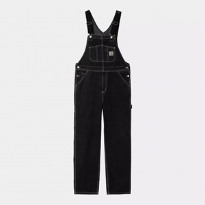 Bib Overall Black stone washed